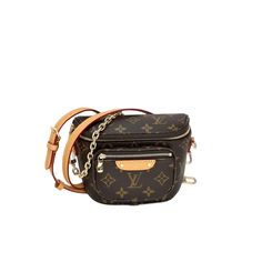 Pre-Owned 100% Authentic Louis Vuitton Mini Bumbag Monogram Belt Bag Rating: A...Excellent. Near Mint , Shows Little To No Signs Of Wear Measurements: H 4.7'' X L 6.7'' X W 3.7'' Hardware: Golden Handle Drop: Golden Strap 8'' Code: After 3/1/21 No Date Codes Nfc Tag Detected Included: *Lv Dust Bag*Lv Box*Lv Tags *Lv Removable Adjustable Leather Strap 29'[' To 37'' Long Please See All Pictures To Determine Final Condition, Pictures Are Of Actual Item ! Shipping: Will Ship Same Day Or Next Day Sku C258 0823 Brown Monogram Canvas Crossbody Belt Bag, Travel Belt Bag With Removable Monogram Canvas Pouch, Monogram Canvas Crossbody Belt Bag For Travel, Travel Belt Bag With Branded Hardware, Designer Monogram Canvas Crossbody Belt Bag, Brown Monogram Canvas Belt Bag With Gold-tone Hardware, Elegant Monogram Canvas Belt Bag, Travel Belt Bag In Monogram Canvas With Dust Bag, Luxury Monogram Canvas Belt Bag With Detachable Strap