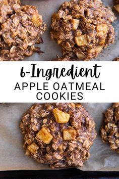 an image of apple oatmeal cookies