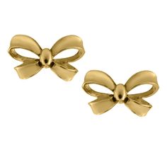 Golden Bow Earrings by Kury - Available at SHOPKURY.COM. Free Shipping on orders over $200. Trusted jewelers since 1965, from San Juan, Puerto Rico. Golden Bow, Preppy Shoes, Jewelry Brands, Pensacola Fl, Kids Earrings, Best Jewelry Stores, Bow Earrings, Bow Design, Shop Engagement Rings