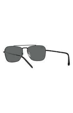 Set your sights on sunny adventures in these Italian-crafted sunglasses featuring a classic aviator silhouette with full-coverage UV-protective lenses. 58mm lens width; 15mm bridge width; 140mm temple length 100% UV protection Adjustable nonslip nose pads Metal Made in Italy Ray-Ban style number: RB3636 Ray Ban Eyewear, Black Sunglasses Square, Rose Gold Sunglasses, Yellow Gold Setting, Black Square, Grey Lenses, Ray Ban Sunglasses, Gold Set, Eyewear Sunglasses