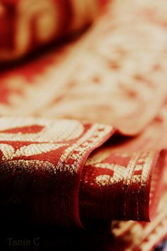 Indian Couture, Indian Textiles, Gold Thread, Varanasi, Gold Threads, Burnt Orange, Fine Art Photography, Washington Dc, Wedding Engagement