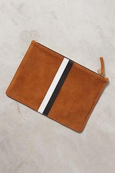 striped flat clutch by clare vivier #anthrofave Clare Vivier, Striped Flats, Oversized Clutch, Clare V, Clare V., Clutch Pouch, Revolve Clothing, Mode Inspiration