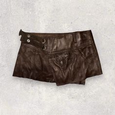 Some Wear On The Inside Otherwise Perfect Condition Size 26 Micro Shorts Outfit, Diesel Outfit, Diesel Skirt, Micro Skirts, Diesel Skirts, Thrift List, Y2k Archive, Grunge Shorts, Leather Miniskirt