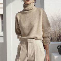 SPECIFICATIONSproperty8: women/ female/famme/lady/ladies/woman/girlsproperty11: solid sweaterproperty10: basic sweater/fashion sweaterproperty 6: Basic O neck Sweater Womenproperty 5: Autumn Winter Knitted Pullovers Womenproperty 4: jumper pull femmeproperty 3: Casual sweaterproperty 2: autumn winter Women Sweaters Pullovers Casualproperty 1: Knitted Sweater Women Pullovercomposition: 97%AcrylicYarn Thickness: Regular yarnThickness: STANDARDStyle: CasualSleeve Style: RegularSleeve Length(cm): Fu Beige Knit Sweater Solid Color, Cream Solid Winter Sweater, Elegant Beige Solid Color Sweater, Trendy Beige Turtleneck Sweater, Oversized Fine Knit Beige Sweater, Cozy Chunky Knit Sweater, Cream Sweater For Fall, Cozy Solid Color Sweater For Work, Chic Fine Knit Beige Sweater