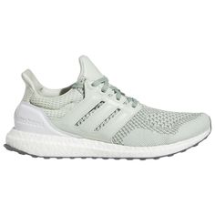 Break your own running records in unbeatable style with the adidas Ultraboost 1.0 DNA. Designed for chasing new goals, these running shoes feature Boost cushioning that returns energy with every stride and provides run-ready comfort round the clock. The upper construction of these shoes includes a blend of at least 50% Parley Ocean Plastic and 50% recycled polyester, allowing you to safeguard the oceans and take a stride toward a green environment. Blaze through the finishing line at blistering Adidas Sneakers With Boost Midsole For Marathon, Adidas Running Shoes With Boost Midsole For Marathon, Adidas Running Shoes With White Sole, Adidas Lace-up Sneakers For Marathon, Running Records, Adidas Ultraboost, Casual Running Shoes, Mens Shoes Casual Sneakers, Hot Sneakers