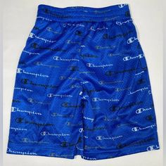 New With Tags Brand: Champion Department: Boys Size: 10/12 Color: Blue Blue Cotton Shorts With Letter Print, Casual Blue Shorts With Letter Print, Blue Bottoms With Letter Print, Short Length, Blue Letter Print Shorts, Blue Letter Print Short Bottoms, Blue Short Bottoms With Letter Print, Blue Bottoms With Pockets For Playwear, Casual Blue Bottoms For Playwear, Shorts Logo