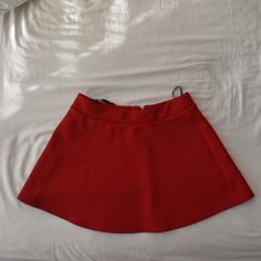 Red Forever 21 Mini Skirt With Gold Zipper Detail On The Back - Size Large. Never Worn, Was Too Small/ Short On Me Forever 21 Red Summer Bottoms, Red Forever 21 Bottoms For Summer, Red Forever 21 Summer Bottoms, Trendy Red Flared Skirt Bottoms, Casual Red Skirt From Forever 21, Casual Red Skirt By Forever 21, Red Lined Skort For Spring, Forever 21 Red Mini Skirt For Spring, Red Forever 21 Mini Skirt For Spring