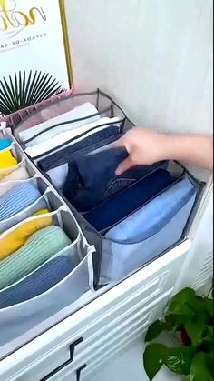 Clothes Drawer, Clothes Organizer, Smart Home Appliances, Smart Appliances, Folding Clothes, Home Organization Hacks, Clothing Storage, Closet Bedroom, Organization Bedroom