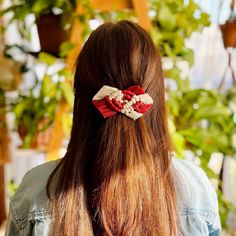 Keep your hair back with this cute boho hippie macrame hair clip! Made with high quality and eco friendly recycled cotton cord, and metal barrette clip. Works great for thick hair.  About 4.5 inches wide Macrame hair clip, barrettes and clips for thick hair, boho gifts for women, boho hair accessories, boho barrette, boho bride, small gifts Macrame Hair Accessories, Macrame Hair Clip, Macrame Bow, Christmas Macrame, Boho Hair Accessories, Clips For Thick Hair, Macrame Style, Accessories Boho, Hair Accessories Boho