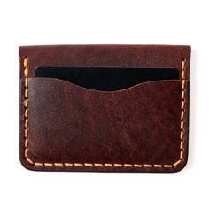 Leather 5 Card Wallet - Oxblood Popov Leather® Moleskine Cover, Full Grain Leather Wallet, Horween Chromexcel, Fisher Space Pen, Notebook Refill, Leather Mouse, Leather Mouse Pad, Oxblood Leather, Horween Leather