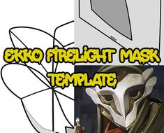 an image of a mask with the words tokyo freight mask template