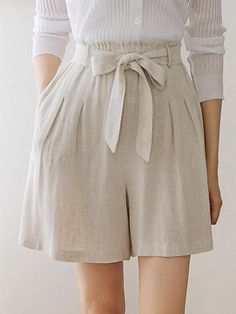 Women's Shorts Linen Short Black Summer 2024 - $26.99 Linen Shorts Outfit, Shorts Linen, Plain Shorts, Women Shorts, Linen Short, Fashion Mistakes, Garage Sale, Designer Shorts, Style Mistakes