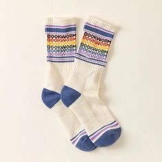 Bookworm Rainbow Socks​ | Bookworm Socks