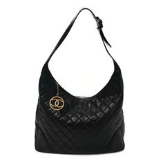 This is an authentic CHANEL Lambskin Quilted CC Shoulder Bag Black. This bag is crafted of lambskin quilted leather in black. It features a front pocket, black leather shoulder strap and a gold CC turn-lock on the front. This opens to a black leather interior with a zipper and pockets. Coco Handle, Chanel Shoulder Bag, Quilted Pattern, Chanel Caviar, Shoulder Bag Black, Cc Logo, Quilted Leather, Clothing Ideas, Chanel Handbags