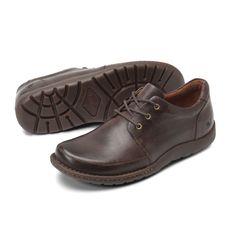 This 3-eyelet lace-up is a great everyday casual. A padded leather collar cushions the foot around the ankle, while a cushioned microfiber footbed pads the foot with every step. Classy Sandals, 3rd Eye, Shoes And Boots, Born Shoes, Leather Collar, Eyelet Lace, Derby, Final Sale, Dress Shoes Men