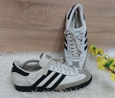 Welcome to our store.  Vintage Adidas Frank Beckenbauer Allround Sneakers Size: US 11.5 | 11 UK/ 46 EUR/ Antique Adidas Beckenbauer Allround Shoe/ Authentic Adidas Please ensure the measurements and not be satisfied with the written sizes because they differ from country to country. Size:  US 11.5/ 11 UK/ 46 EUR Condition:          8/10 This item is used but in good condition. If there are any nuances - they will be listed in the description of the goods and indicated in the photo! Please carefu Retro Adidas Shoes, Adidas Leather Shoes, Adidas Beckenbauer, Original Adidas, Adidas Retro, Adidas Vintage, Baskets Adidas, Vintage Baskets, Sneakers Athletic