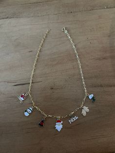 Christmas charm necklace, great for a gift for this upcoming holiday season! Christmas Boutique, Christmas Charms, Charm Necklaces, Favorite Jewelry, Charm Necklace, Necklace Etsy, Necklace Lengths, Holiday Season, Beauty Book