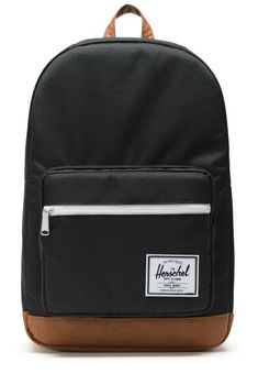 Ready for anything. The Herschel Pop Quiz backpack keeps you organized on daily commutes with pockets made for laptops, sunglasses, pens and keys.   Signature striped liner;   Padded and fleece lined 15" laptop sleeve;   Zippered front pocket with organizers and key clip;   Front storage sleeve with waterproof zipper;   Fleece lined sunglasses compartment;   Dimensions: 17.5"(H) x 11.75"(W) x 6"(D), 22L Black Laptop Bag For Everyday And Back To School, Black School Backpack With Laptop Sleeve, Casual Black Backpack With Laptop Sleeve, Herschel Settlement Backpack, Herschel Classic Backpack, Herschel Pop Quiz, Herschel Backpack, Suede Backpack, Dance Belt