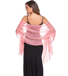 PRICES MAY VARY. High quality upgraded sheer fabric, the shawl wrap is super soft and comfortable, Smooth.Lightweight, and Breathable,suitable for all seasons. silky chiffon shawls available in two sizes:79’’×18’’(200×45cm),79’’×27’’(200×70cm).great to wear it as a scarf, shawl or wrap for women. Available in different Classic colors; such as:Black,Blush,Light Grey,White,Ivory,Navy Blue,Champagne;Great match your different dresses in different Occasion. These shawls Scarves are perfect for match Elegant Summer Shawl Wrap, Elegant Summer Wrap, Solid Color Shawl Wrap For Wedding, Wedding Guest Shawl, Bridesmaid Scarves, Blue Champagne, Black Blush, Chiffon Shawl, Different Dresses