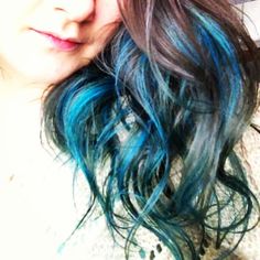 Blue and Turquoise hair dye streaks  Photo by momentumtoni Hair Dye Streaks, Grey Hair Wax, Turquoise Hair Dye, Streaked Hair, Future Hairstyles, Blonde Dye, Peacock Hair, Dyed Hair Pastel, Hair Color Unique