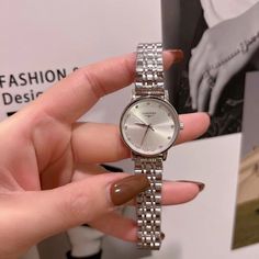 Silver Wrist Watch Women, Luxury Silver Watch Accessories For Business, Silver Luxury Watch Accessories For Business, Womens Watches Luxury Silver, Silver Watch For Ladies, Ladies Silver Watch, Luxury Silver Women's Watch