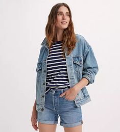 501® Rolled Women's Shorts - Medium Wash | Levi's® US Levi's Light Wash Relaxed Fit Jean Shorts, Levi's Relaxed Fit Medium Wash Jean Shorts, Levi's Relaxed Fit Casual Jean Shorts, Levi's Casual Relaxed Fit Jean Shorts, Relaxed Fit Casual Jean Shorts, Casual Relaxed Fit Jean Shorts For Everyday, Relaxed Fit Jean Shorts With Pockets For Everyday, Relaxed Fit Jean Shorts For Spring, Relaxed Fit Jean Shorts For Everyday Spring Wear