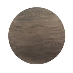 a round wooden table top that is made out of wood and has a dark brown finish