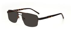 Men's black/bronze rectangle semi-rimless sunglasses frames with adjustable nose pads and spring hinges are available in variety of colors to match any outfit. These affordable qualified classic double bridge tinted sunglasses include free single-vision prescription gray tinted lenses with AR and 100% UV protection, a case and a cleaning cloth. Double bridges are their characteristics. They are low bridge fit, and bifocal & progressive lenses are supported. These vintage square frames emit a Brown Rimless Tinted Sunglasses, Black Rectangular Sunglasses With Tinted Lenses, Black Tinted Lens Sunglasses With Glass Material, Brown Gradient Rimless Sunglasses, Retro Rectangular Sunglasses With Anti-reflective Coating, Rimless Sunglasses, Progressive Lenses, Tinted Sunglasses, Spring Hinge