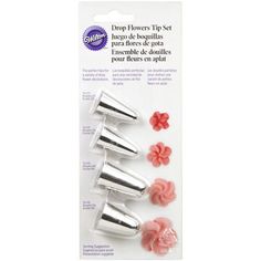 three flower tip set in packaging