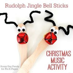 an advertisement for rudolph's jungle bell sticks christmas music activity is displayed on the facebook page