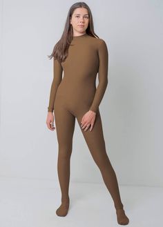 Full bodysuit for women 85% Nylon, 15% Spandex Zipper closure Made of Stretchable soft fabric. Comfortable and breathable. Mock neck, long sleeve, back zipper from neck to waist, one-piece footed full bodysuit. It's a unisex design both for men and women Perfect for dancewear, Halloween costumes, cosplay stages, performances, and more. Kris S (Model in white) Height 5' 8'' Bust 34" Waist 23" Hips 35" Metallic Leotard, Kids Leotards, Full Bodysuit, Womens Leotards, Long Sleeve Leotard, Solid Color Jumpsuits, Full Body Suit, Metallic Skirt, Mock Neck Long Sleeve