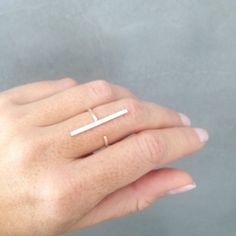 Modern Everyday Stackable Rings With Open Band, Simple White Sterling Silver Midi Rings, Minimalist White Sterling Silver Midi Rings, Minimalist Adjustable White Rings, Adjustable Minimalist Midi Rings For Everyday, Adjustable Modern Midi Rings, Minimalist Stackable Open Band Rings For Everyday, Minimalist Open Band Midi Rings As Gift, Minimalist Stackable Rings For Everyday