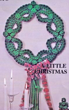 a magazine cover with a wreath and candles