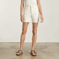 The Way-High® Jean Short Comfortable Summer Bottoms Short Length, Comfortable Summer Shorts, Stretch Solid Jean Shorts For Summer, High Rise Cotton Jean Shorts For Summer, Basic Relaxed Fit Everyday Shorts, Basic Relaxed Fit Summer Shorts, Basic Relaxed Fit Shorts For Everyday, Solid High-rise Jean Shorts For Summer, High Waist Cotton Jean Shorts