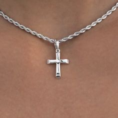 Introducing the Micro Simple Cross Pendant in 14k White Gold. This micro cross is great for everyday since it's lightweight and easy to style, and matches perfectly with our Rope Chain in White Gold. Rock this stunning pendant year round, its the perfect drip. This product is guaranteed for life - GLD will repair the item should you experience any defects in craftsmanship or breakage. Specifications - 13mm x 16mm (Width x Height) - Bail: Fits up to 3mm Tennis Chain - Weight: (Weight can vary +/- Simple Cross, Tennis Chain, Vermeil Jewelry, Custom Earrings, Pendant Bracelet, Drop Necklace, Rope Chain, Chain Pendants, Cross Pendant