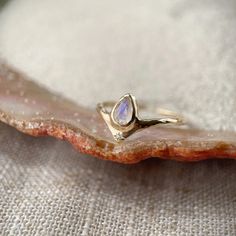 Moonstone Reign of Light Ring | Moonstone, Diamond, 14k Gold – From Isla 14k Gold Moonstone Promise Ring With Rose Cut Diamonds, Moonstone Gold Ring, Ethereal 14k Gold Ring Jewelry, Celestial 14k Gold Opal Gemstone Ring, Gold Celestial Moonstone Ring In 14k, Ethereal 14k Gold Rings With Rose Cut Diamonds, Dainty Moonstone Promise Ring, Celestial Moonstone Ring In 14k Gold As Gift, Celestial 14k Gold Moonstone Ring For Gift