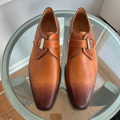 Magnanni Mallory Leather Monk Strap Dress Shoe. Size 13. Cuero (Brown). Nwot Monk Strap Dress Shoes, Outfit 2023, Dress Shoe, Monk Strap, Strap Dress, Size 13, Derby, Men's Shoes, Dress Shoes