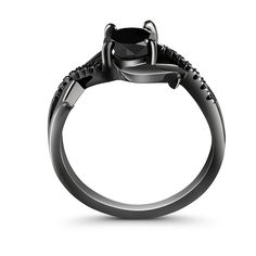 The black ring with sterling silver features a stunning oval-cut stone, which is expertly set within a frame of intricate black thorns, twisted and intertwined in a mesmerizing pattern. The black thorns add a touch of mystery and allure to the ring. The black thorns that surround the stone are meticulously crafted, with each thorn twisted and turned to create a unique and eye-catching design. The black finish adds a touch of sophistication and elegance to the ring.Carat Weight: 2 ctStone Size: 6*8 mmStone Type: Jeulia® StoneNumber of Stones: 1 Stone Color: Fancy BlackStone Shape: OvalCarat Weight: 0.08 ctStone Size: 1.2,1 mmStone Type: Jeulia® StoneNumber of Stones: 16 Stone Color: Fancy BlackStone Shape: RoundWeight: 3.3 gWidth: 1.7 mmHeight: 5 mmThickness: 1.2 mmMaterial: 925 SilverPlati Gothic Formal Adjustable Rings, Gothic Style Adjustable Rings For Formal Occasions, Gothic Adjustable Rings For Formal Occasion, Adjustable Gothic Style Rings For Formal Occasions, Gothic Black Oval Jewelry, Gothic Oval Rings For Formal Occasions, Black Oval Gothic Jewelry, Gothic Black Formal Ring, Elegant Gunmetal Rings For Gift