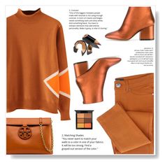 "monochrome" by estolica on Polyvore featuring Salvatore Ferragamo, Tory Burch, MAC Cosmetics and Bobbi Brown Cosmetics Mac Cosmetics, Salvatore Ferragamo, Tory Burch, Autumn Fashion, Mac