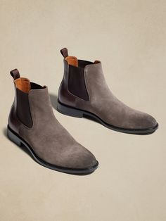 Fusing luxury and function, the Dwen Suede Boot uses soft, sumptuous suede with leather detailing to form a slip-on boot for any occasion.  Designed with lightweight, durable OrthoLite® performance insoles for breathable cushioning that wicks away m Leather Detailing, Thermal Comfort, Espresso Brown, Slip On Boots, Wicks, Suede Boots, Nasa, Chelsea Boots, Banana Republic