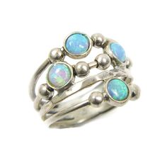 Visit the shop: https://www.etsy.com/shop/MayaOr Silver opal ring. spheres sterling silver ring, Sterling silver ring. Opal ring. Opal silver ring. Wide opal ring. Wide ring.(sr10019) ▶▶ Opal is a stone of inspiration which enhances imagination and creativity. It can bring inspiration to Silver Moonstone Ring With Ethiopian Opal, Silver Ethiopian Opal Ring, Silver Opal Ring, Antique Engagement, Antique Engagement Rings, Opal Ring, Opal Jewelry, Opal Rings, Bling Bling