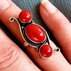 Brand New Handmade Coral Silver Ring. Size 6.75 925 Stamped New To Poshmark? Use Referral Code Kimberlyn222 To Receive $10. Nickel-free Red Rings, Classic Adjustable Red Ring, Red Nickel Free Rings, Handmade Red Sterling Silver Rings, Adjustable Stamped 925 Red Jewelry, Red Sterling Silver Ring Stamped 925, Nickel-free Red Ring Jewelry, 14k Gold Signet Ring, Infinity Band Ring