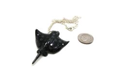 Stingray Necklace This adorable manta ray necklace would make the perfect gift for that special someone in your life that has a love of ocean creatures. This would make an awesome statement necklace! * Material: Ceramic * Size: 50mm x 35mm x 15mm thick. You may pick from four different size chains, a 16, 18, 20 or 24 inch. All the chains are silver-finished brass, 2mm cable with a 1 inch extender. This silver-finished brass cable chain is long-lasting and has the look of precious metal without t Gray Pendant Jewelry For Gifts, Gray Pendant Jewelry As A Gift, Gray Sterling Silver Necklace For Gift, Gray Sterling Silver Necklace Gift, Gray Pendant Necklace Gift, Unique Gray Jewelry For Gifts, Unique Gray Jewelry For Gift, Unique Gray Jewelry As Gift, Stingray Necklace