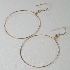 Gold Hoop Earrings  Large Gold Hoop Delicate 14k Gold Filled Hoop Earrings, 14k Gold Filled Wire Wrapped Hoop Earrings, Delicate Gold Hoop Earrings Nickel-free, Delicate Gold Hoop Earrings Nickel Free, 14k Gold Filled Hoop Earrings With Ear Wire, Wire Wrapped 14k Gold Filled Hoop Earrings, 14k Gold Filled Round Hoop Earrings, Small 14k Gold Filled Wire Wrapped Hoop Earrings, Handmade Adjustable 14k Gold Hoop Earrings