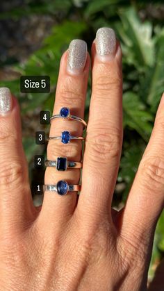 Kyanite Ring, Spring Hill, Blue Gemstones, Ring Sterling Silver, Sterling Ring, Silver 925, Statement Rings, Sterling Silver Rings, 925 Sterling Silver