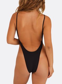 Unleash your confidence with the Dynamo One Piece Swimsuit, a bold and daring piece designed to make you feel empowered and irresistible. This swimsuit features a bandage-style design that sits ultra-high waisted, accentuating your natural waist for an hourglass silhouette. It includes a daring underboob cut and a narrow brief that lifts the back, enhancing your curves.  Features: Bandage-style design, underboob cut, narrow brief, high-quality fabric.  Why You'll Love It: Boosts confidence, vers Black Backless Bodysuit For Sunbathing, Sleek Low-back Lined Swimwear, Black Low Back Swimwear For Beach Season, Sleek Swimwear With Low Back For Swimming, Sleek Black Swimwear With Low Back, Sleek Low-back Swimwear For Swimming, Sleek Black Low Back Swimwear, Sleek Black Low-back Swimwear, Black Low Back Bodysuit For Pool