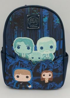 NEW Loungefly Pop Disney Star Wars Ghosts Glow Faux Leather Mini Backpack. Star Wars Mini Backpack, Star Wars Loungefly, Loungefly Purse, Yoda Wallpaper, Cute Mini Backpacks, Disney Loungefly, Disney Bags, Pop Disney, Mini Backpacks