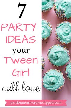 Planning a birthday party for your tween girl?  How about one of these themes to make her special day fun.  Try out one of these 7 super cool party ideas for girls.  #birthdaypartyideas #themesforgirls #tweenparties #spaparty #pizzaparty #donutparty #cupcakewars #glampingparty #artparty #movieparty Birthday Party 11 Girl, Crazy 8 Birthday Party, Birthday Party Ideas For 11 Year Girl, Cool Birthday Party Themes, 13th Birthday Party Ideas For Girls 13, Cool Party Ideas, Shared Birthday Parties, 12th Birthday Party Ideas, Party Ideas For Girls