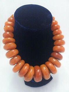 Find many great new & used options and get the best deals for Vintage Necklace Big beaded Moroccan Berber Handcrafted Resin Amber Copal 50s X at the best online prices at eBay! Free shipping for many products! Algerian Jewelry, Moroccan Necklace, African Beads Necklace, Amber Bead Necklace, Exotic Jewelry, Amber Resin, Amber Brown, Vintage Beads Necklace, Handmade African