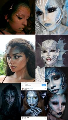 Siren Halloween, Spirit Costume, Halloween Makeup Pretty, Water Spirit, Stage Makeup, Halloween Make Up, Eye Makeup Art